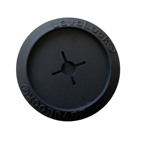 LavaLock Black Temp Probe Grommet - BBQ Smoker Thermo Probe Pass Though for 1 in Hole