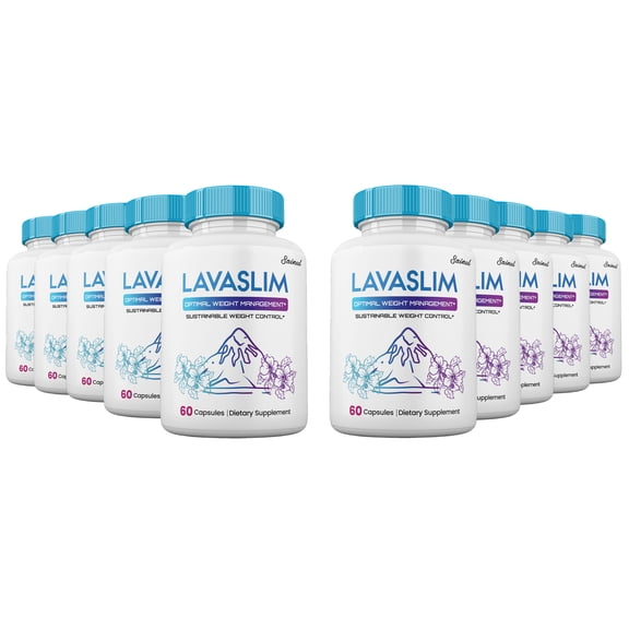LavaSlim Capsules, Maximum Strength Formula, Lava Slim Supplement Pills for Men and Women (10 pack)