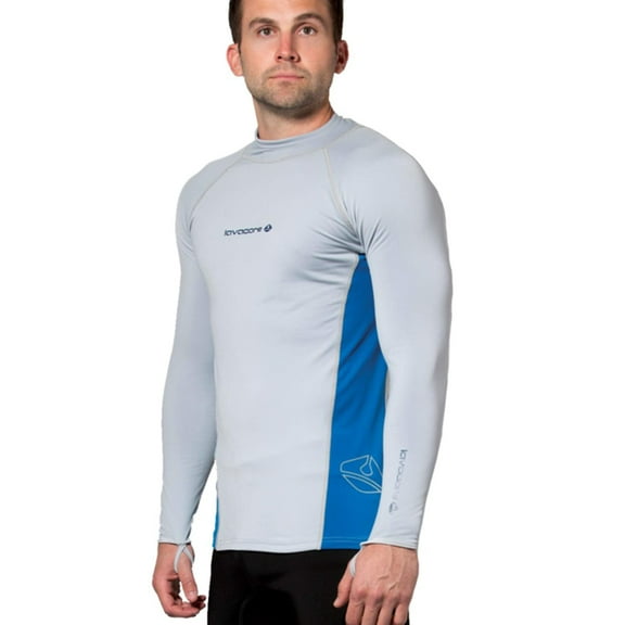 Lavacore Men's Lavaskin Long Sleeve Rash Guard (Gray, Small)