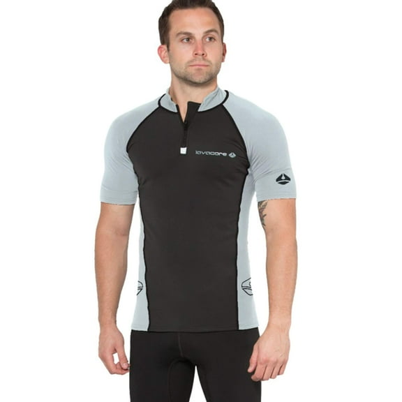 Lavacore Men's Lavaskin Short Sleeve Rash Guard (Black, 4X-Large)