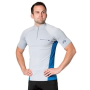 Lavacore Mens Lavaskin Short Sleeve Rash Guard Gray, 3X-Large