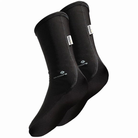 Lavacore Polytherm with Tough Sole Sock Black (Black, Double Extra Large)