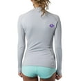 thumbnail image 1 of Lavacore Women's Lavaskin Long Sleeve Rash Guard (Grey, 4), 1 of 2