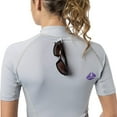 thumbnail image 1 of Lavacore Women's Lavaskin Short Sleeve Rash Guard (Grey, 8), 1 of 2