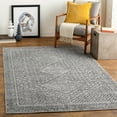 thumbnail image 1 of Lavadora Medium Grey 6'7" Round Global Machine Washable Round Area Rug, 1 of 5