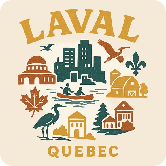 Laval Quebec Keepsakes Souvenir Vinyl Sticker – Destination Travel Keepsake Collectible (3-Inches Wide)