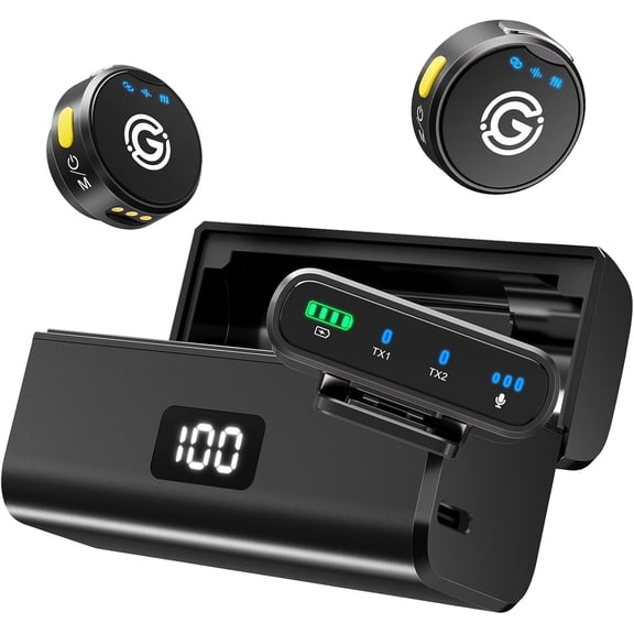 Lavalier Microphone for /Android/Camera/PC/Laptop, Lightning/USB-C/Plug Mini Lapel Microphone , Hi-Fi Audio, Noise Cancellation for Video Recording, Streaming - Black