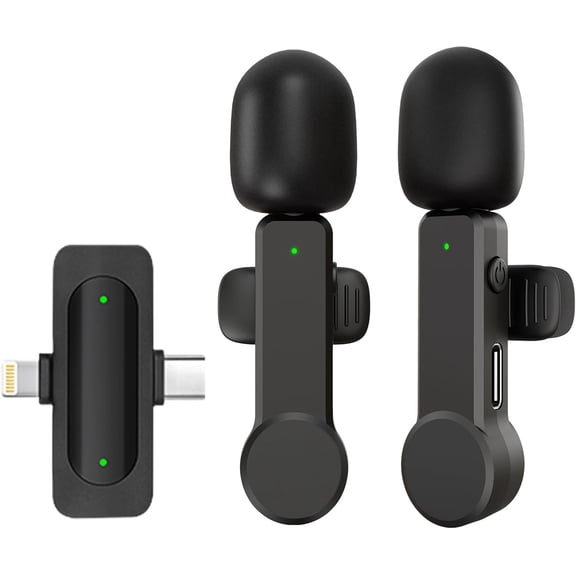 Lavalier Microphone for  Android iPad - Noise Cancelling Mini Phone Microphone USB C, Cordless Lav Lapel Mic for Video Recording Vlogging YouTube  Podcast