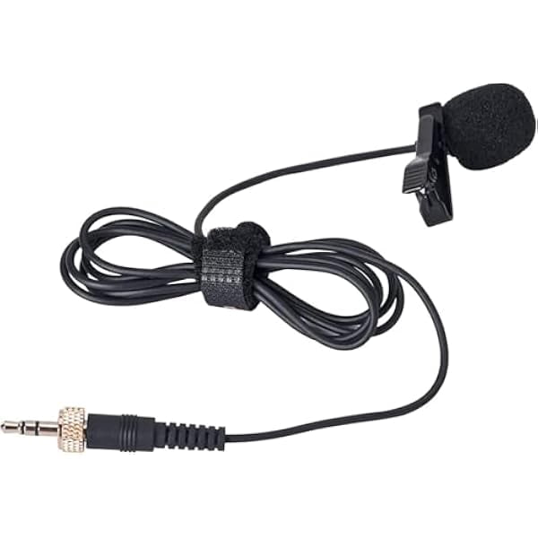 Lavalier Microphone, CVM-M-O1 Omnidirectional Lapel Microphone for Sennheiser, and Other Wireless Lavalier Transmitter, Clip-on Lav Mic for DSLR Camera Video Recording Interview(3.94ft)
