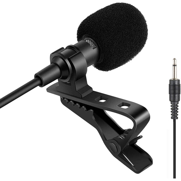 Lavalier Microphone Lapel Microphone Compatible with Portable Voice Amplifier Wireless Transmitter