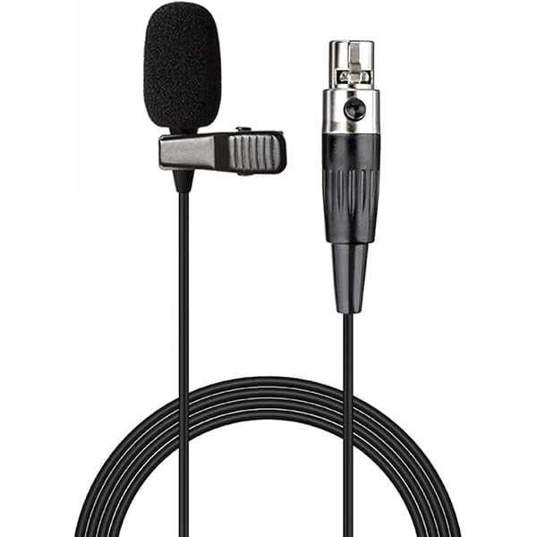 Lavalier Microphone Lapel Microphone Compatible with Shure Wireless Transmitter - Unidirectional Condenser Mic - Mini XLR TA4F Plug