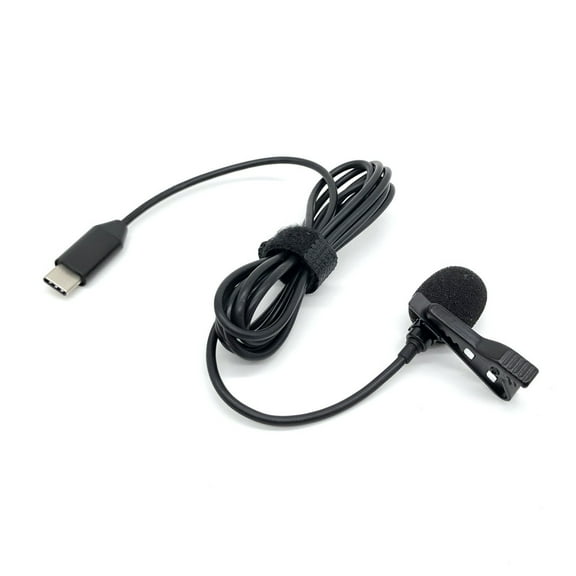 Lavalier Microphone, RUYIQUQU Type-C Clip-On Mic Compatible with Insta360 Ace, Ace Pro, Ace Pro 2, Omnidirectional Microphone for Video Recording and Live Streaming