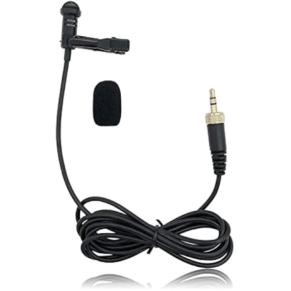 Lavalier Microphone Replacement for Sennheiser Wireless Transmitter/ME 2 Mic - Lav Lapel Clip, Wearable, Omnidirectional, 3.5mm TRS