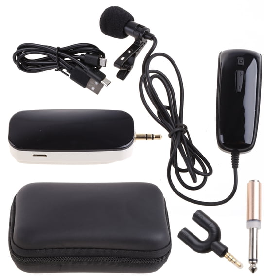 Lavalier Microphone UHF Professional Microphone Dynamic Long Distance Voice Record
