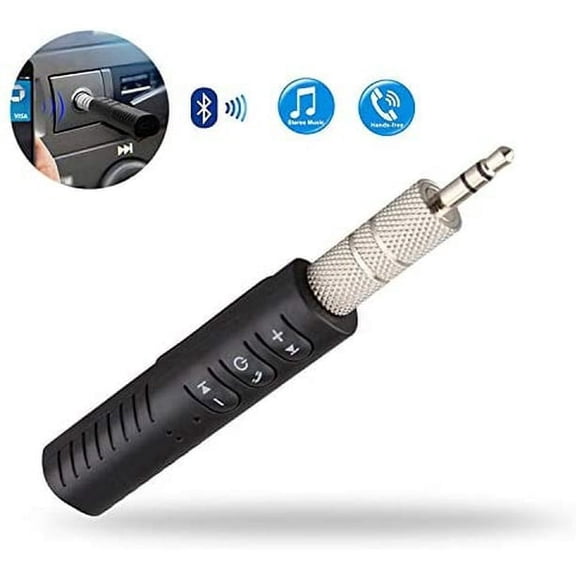 Lavalier Type Bluetooth Receiver,Mini Bluetooth 3.5mm AUX Adapter Hands-Free Car Kits and Portable Wireless Bluetooth 4.1 Audio Receiver