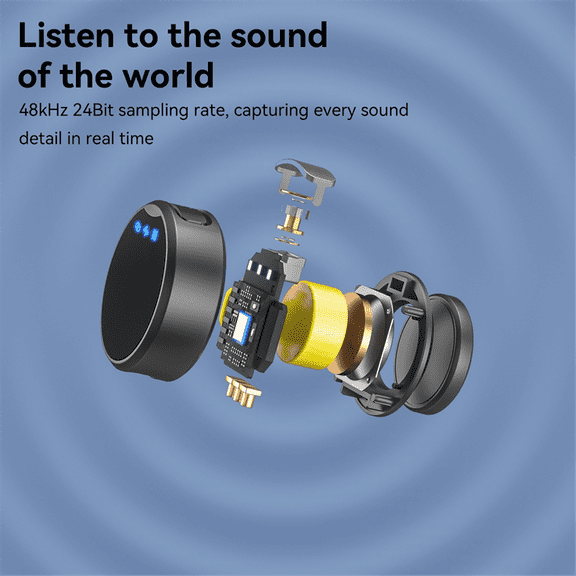 Lavalier Wireless Microphone Noise Reduction with Charging Box Magnetic Lapel Microphone Audio Video Recording Mic,B