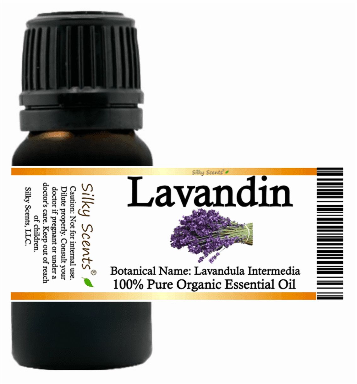 Lavandin Organic Essential Oil 15 ml (1/2 fl oz) - 100% Pure and Natural by Silky Scents