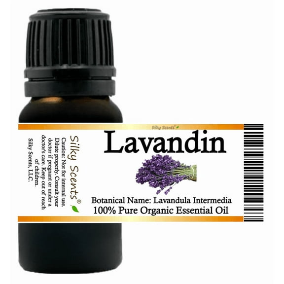 Lavandin Organic Essential Oil 5 ml (1/6 fl oz) - 100% Pure and Natural by Silky Scents