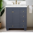 thumbnail image 1 of Lavanti Depos Solidwood 30-inch Bathroom Vanity with Sink - Stylish Navy Blue, 1 of 7