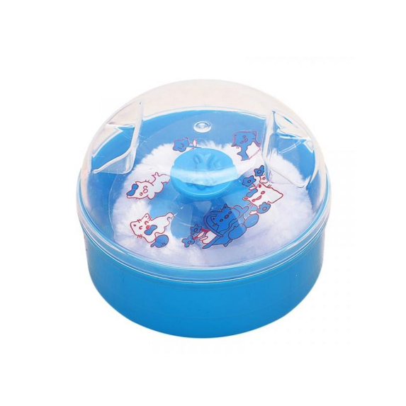 Lavaport 1pcs Baby Body Cosmetic Powder Puff Sponge Box Case Container,9.5*6.5cm