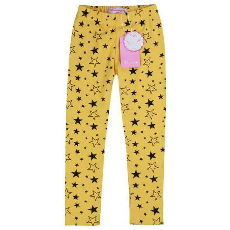 Lavaport 6 Colors Baby Girl Stretchy Star Pattern Leggings Trousers Tight Pants 2 7Y