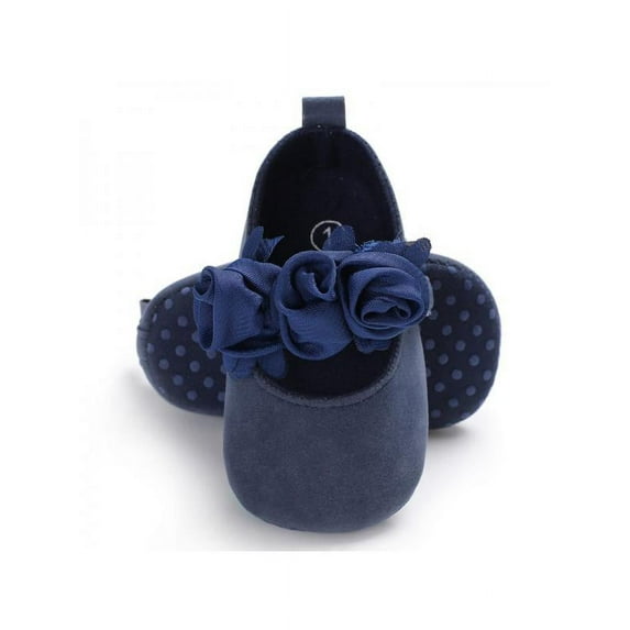 Lavaport 6 Colors Baby Girls Lace Flowers Princess Shoes No-Slip First Walkers Shoes