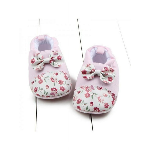 Lavaport Baby Kid Girls Floral Paw Printed Shoes Infant Toddler Anti Slip Crib Shoes 0-12M