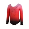 thumbnail image 1 of Lavaport Gymnastics Leotards Long Sleeve Sparkle Dancing Activewear for Little Girls, 1 of 5