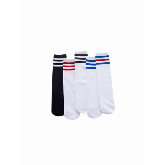 Lavaport Kids Knee-high Striped Tube Socks Sports Football Stockings