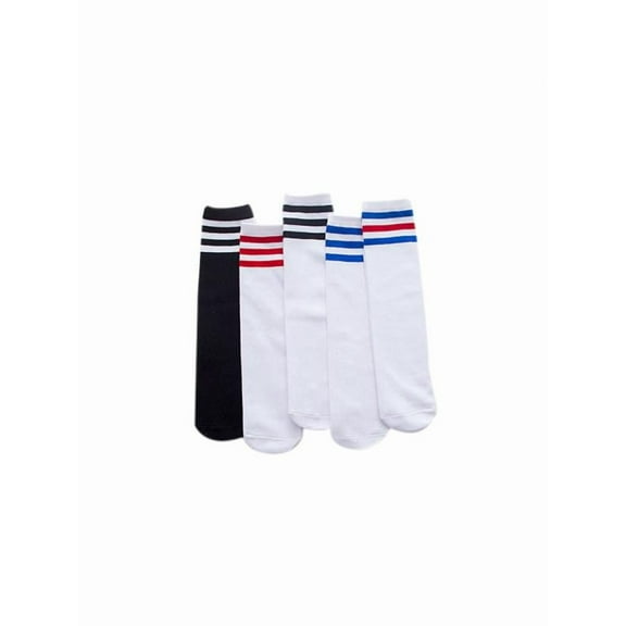 Lavaport Kids Knee-high Striped Tube Socks Sports Football Stockings