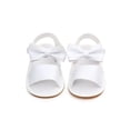 thumbnail image 1 of Lavaport Newborn Baby Girl Summer Sandals Anti-slip Prewalker Kids Soft Sole Crib Shoes 0-18M, 1 of 4