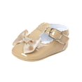 thumbnail image 1 of Lavaport Newborn Baby Girls Bowknot Shoes PU Leather Buckle First Walkers, 1 of 5