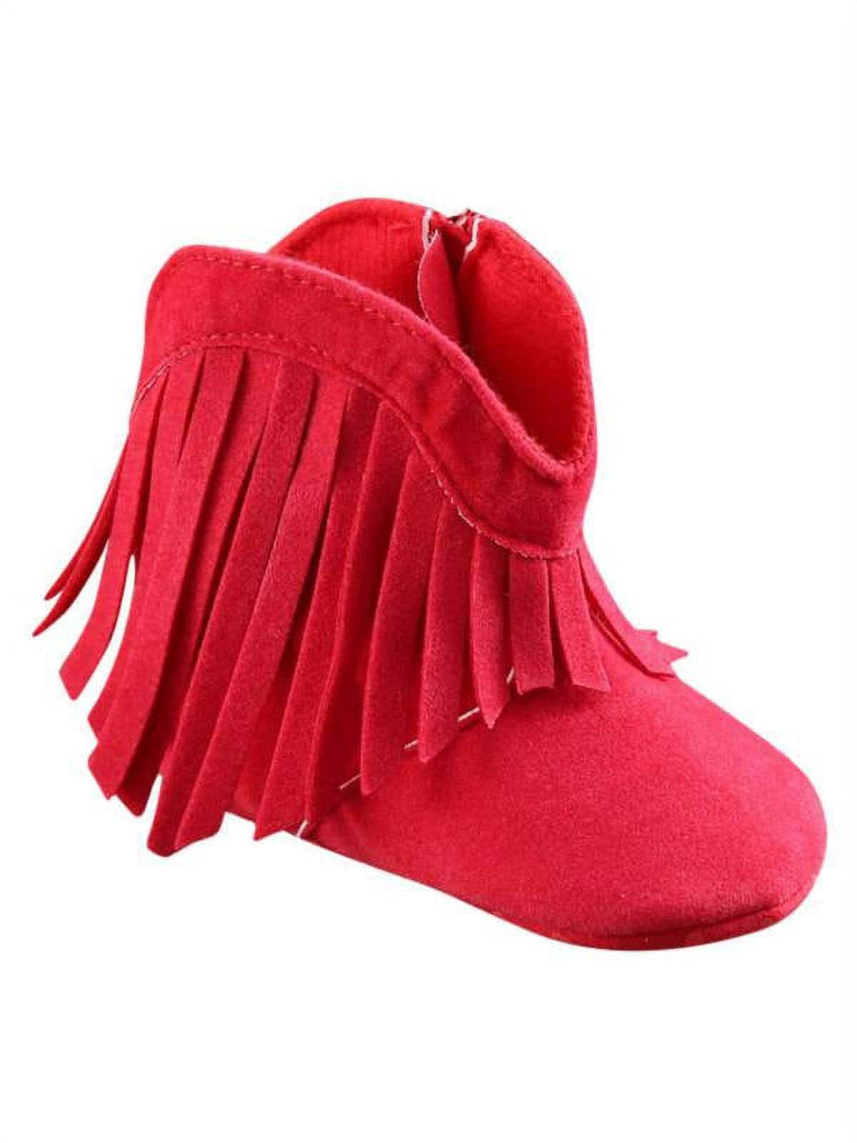 Little girl fringe boots hotsell