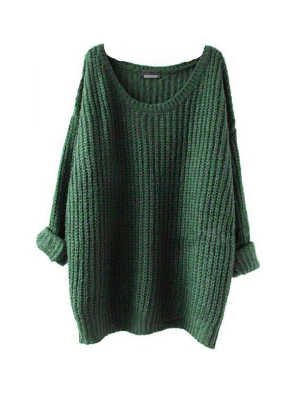 oversized forest green sweater