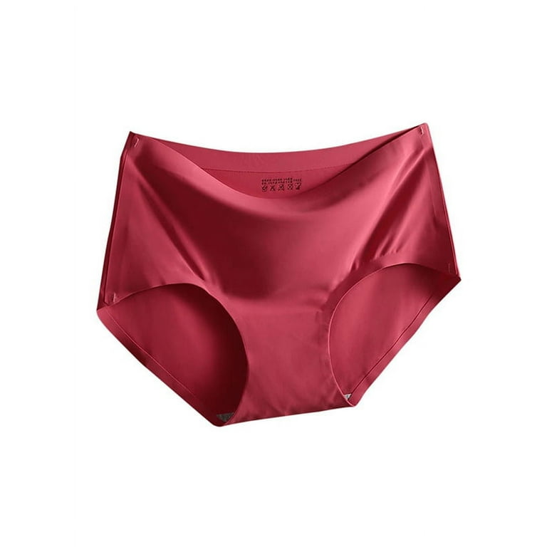 Lavaport Women Girls Ice Silk Seamless Panties Underwear