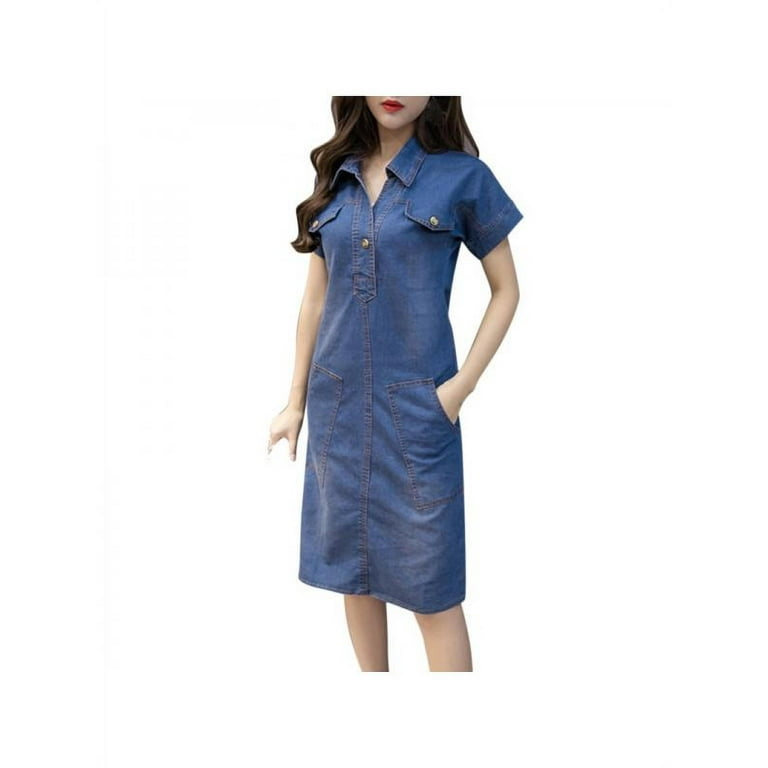 Walmart denim cheap dress