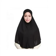 Lavaport Womens Muslim Hijab Scarf Head Shawls,Black