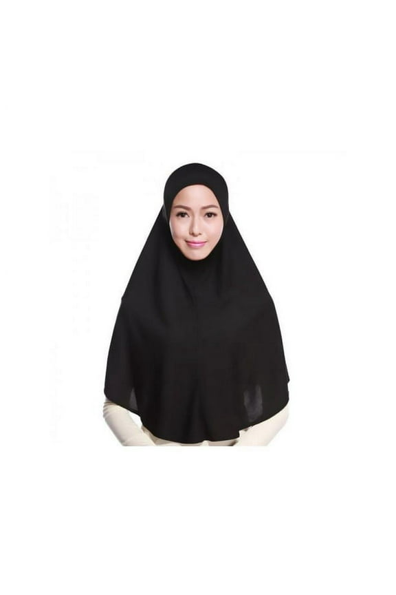 Womens Muslim Hijab Scarf Head Shawls,Black