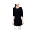 thumbnail image 1 of Lavaport Womens Plus Long Sleeve Mid Length Shirt Tops Tees Blouse, 1 of 3