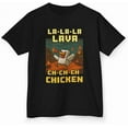 thumbnail image 1 of Lavas Chickens Shirt Funny Pixel Gamer Tshirt Video Game Unisex Graphic Tee, 1 of 3