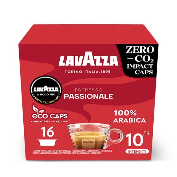 Lavazza A Modo Mio Passionale Coffee 16 Capsules Imported from Britain