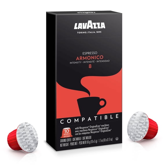 Lavazza Armonico Nespresso Coffee Capsules, 10 Count