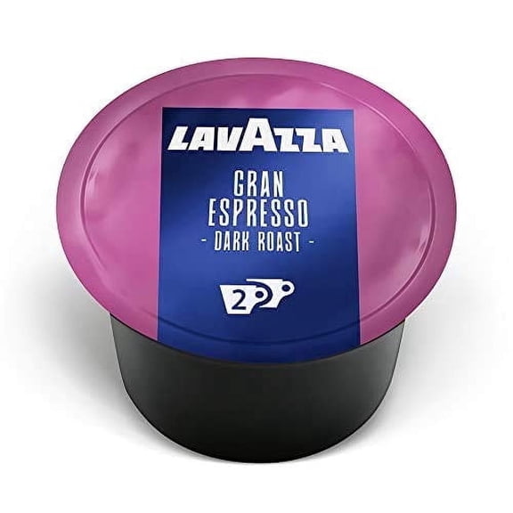 Lavazza Blue Gran Espresso Double Shot Capsules, Arabica and Robusta Blend, Compatible with Lavazza Classy Machines (100 Capsules)