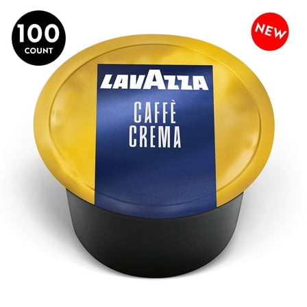 Lavazza Blue Caffè Crema Espresso Capsules, 100% Arabica, Compatible with Lavazza Classy Machines (100 Capsules)