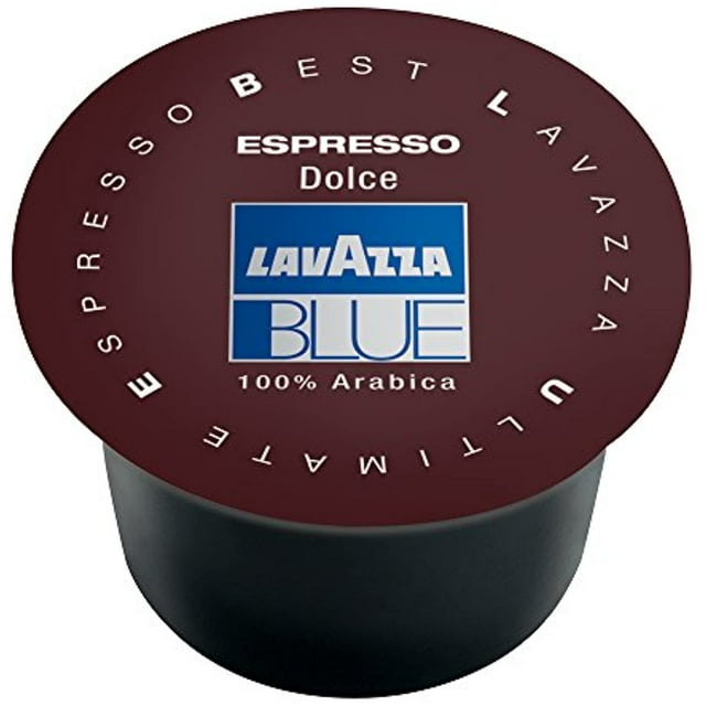 Lavazza Blue Capsules, Espresso Dolce Coffee Blend, Medium Roast, 28.2-Ounce Boxes (Pack Of 100)