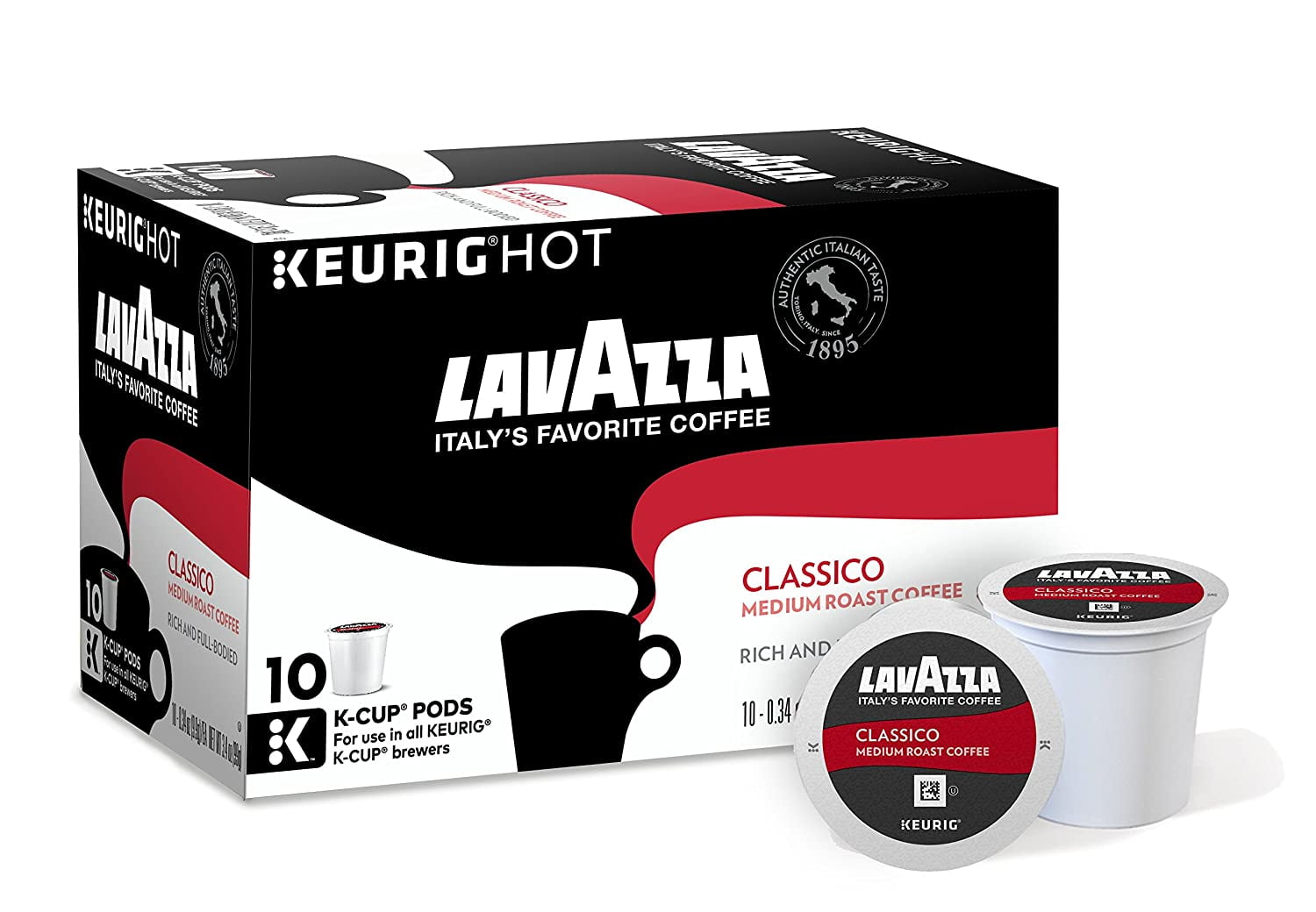LavAzza Espresso Italiano Ground Coffee KCup Box, 10 ct / 0.34 oz - Food 4  Less