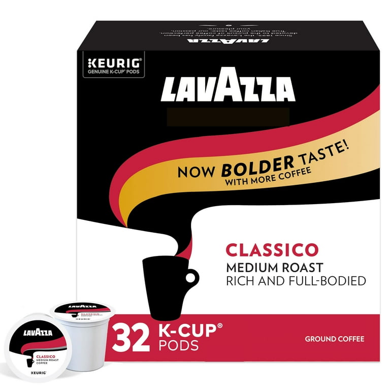 Lavazza Classico Medium Roast Coffee K Cups for Keurig Brewer 32 Count Walmart