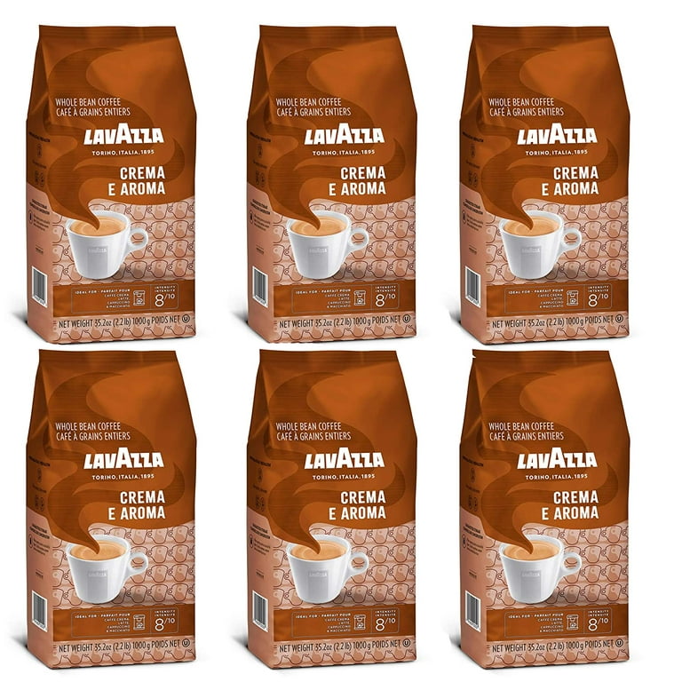 Lavazza Crema E Aroma Coffee Beans, Pack of 6, 6 x 1000g…