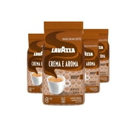 Lavazza Crema e Aroma Whole Bean Coffee, Medium Roast, Arabica and Robusta Blend, 2.2 lb Bag (Pack of 4)
