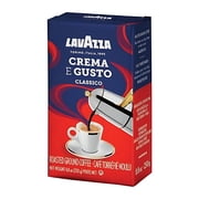 Lavazza Crema e Gusto Ground Coffee, Medium Roast, Arabica and Robusta Blend, 8.8 oz Bag